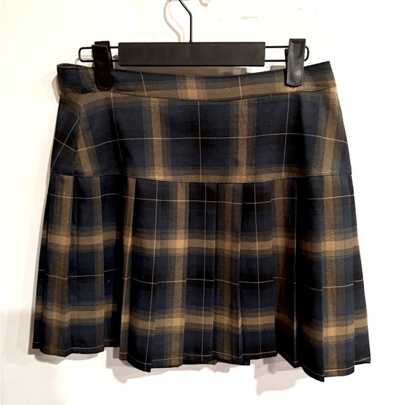 Dickies Plaid Pleated Skirt Size 7 - Picture 1 of 4